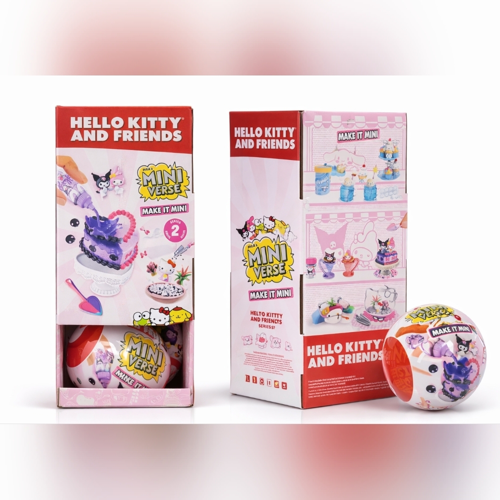 Hello Kitty Make It Mini Craft Sets - 4 Items & Display Box